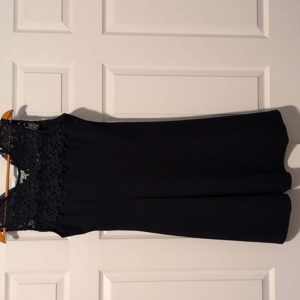Sandra Darren Black Lace Dress